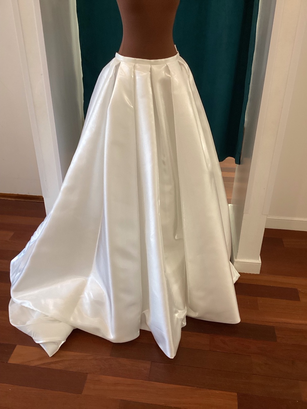 JH Bridal by Jimmy Huang liquid organza train overskirt